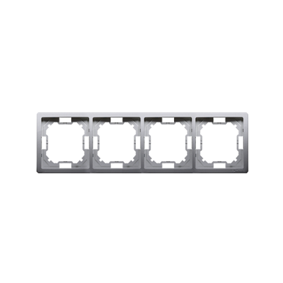Ramka 4-krotna stal inox Basic BMRC4/21 Kontakt-Simon