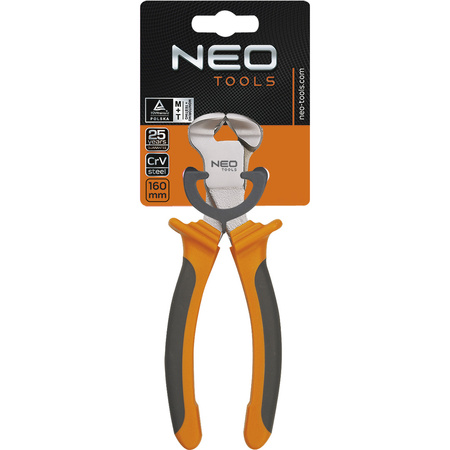 Szczypce czołowe izolowane 160mm  NEO 01-021