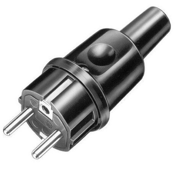 Wtyczka gumowa hermetyczna uni-schuko 16A 2P+Z 230V IP44 9002210 AEP