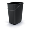 Kosz na śmieci czarny z uchwytem metalowym COMPACTA Q Keden NSAB12U-S411