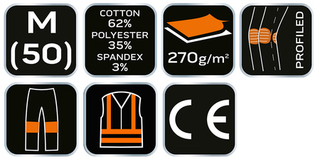 Spodnie robocze PREMIUM męskie rozmiar M NEO 81-226-M