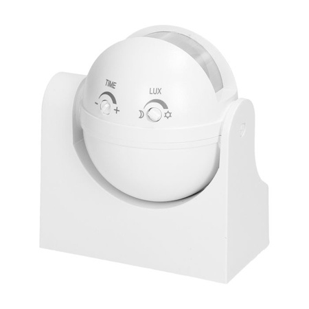Czujnik ruchu biały pionowa regulacja 1200W 180st  IP44 Orno OR-CR-201/W