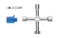 Zestaw kluczy uniwersalny do szafek i rozdzielnic 6-końcówek Hogert HT1W760