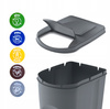 Zestaw koszy do segregacji śmieci szare 3 x 35L SORTIBOX IKWB35S3-405U