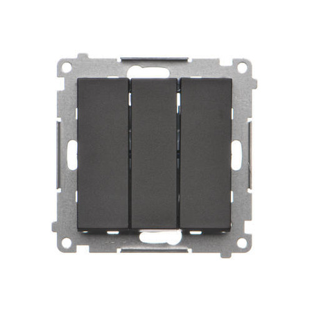 Przycisk potrójny czarny mat Simon 55 TP31.01/149 Kontakt-Simon