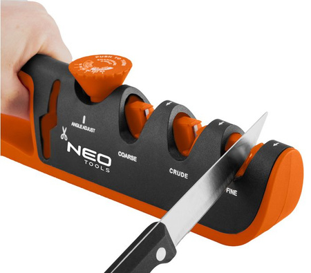 Ostrzałka do noży i nożyczek z regulacją kąta ostrzenia NEO 56-050