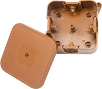 Puszka natynkowa hermetyczna IP44 brązowa 85x85x35 Viplast 02702