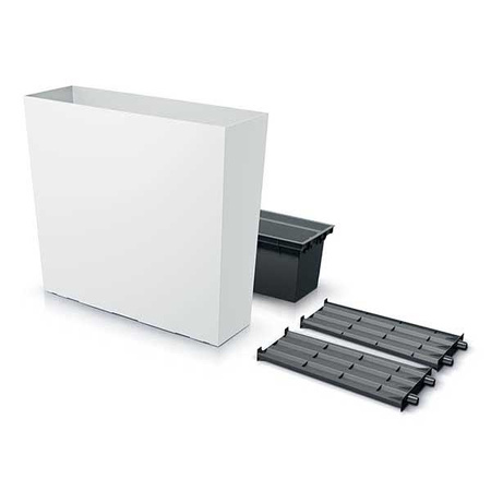 Doniczka wysoka z wkładem biała URBI CASE TOWER DUC800T-S449