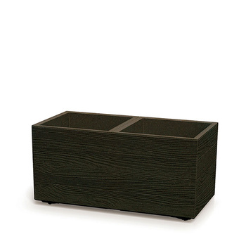 Doniczka na kółkach kawa Madera Case ECO Wood Prosperplast DMA800W-4625W