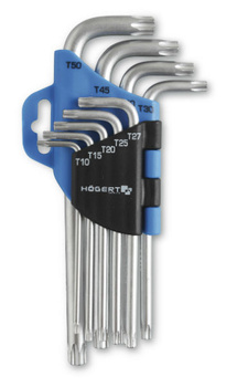 Zestaw kluczy TORX 9 elementów Hogert HT1W814