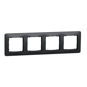 Ramka 4-krotna czarny antracyt Sedna Design SDD314804 Schneider