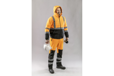 Spodnie ostrzegawcze softshell pomarańczowe L (52) TRAUN HT5K338-L Hogert