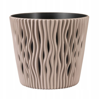 Doniczka okrągła mocca SANDY ROUND DSR160-7529U