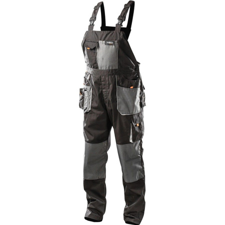 Spodnie robocze na szelkach rozmiar XL/56 NEO szary