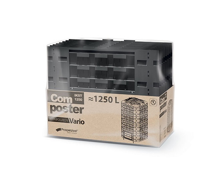Kompostownik plastykowy czarny Compogreen Vario IKST1250C-S411