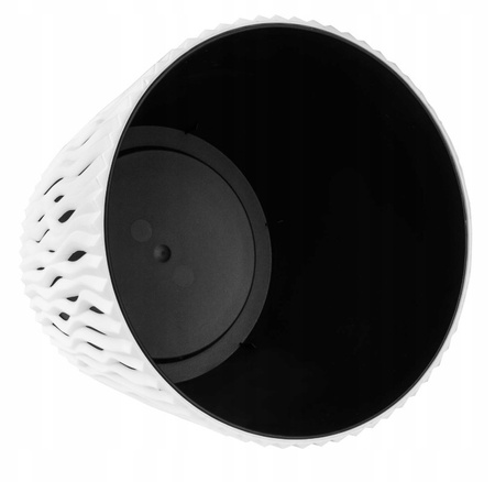 Doniczka z wkładem biała SANDY ROUND DSR190-S449