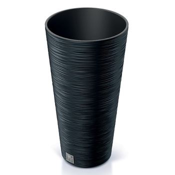 Doniczka z wkładem antracytowa Furu Slim DFRH250-S433