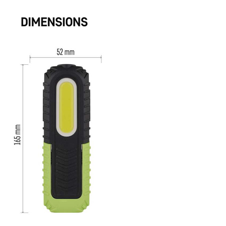 Oprawa warsztatowa ładowalna LED 5W COB +3W LED 400lm 2000mAh Emos P4531