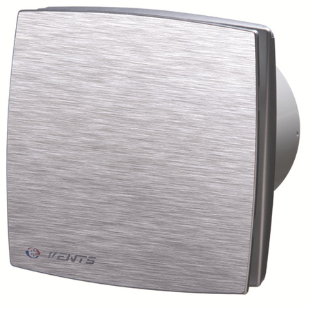 Wentylator łazienkowy fi 125 230V 16W 167m3/h 34dB z timerem szczotkowane aluminium Vents 125LDATMET