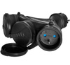 Rozgałęźnik do przedłużacza czarny 3-gniazda z/u 16A 250V IP54 Plastrol W-01154