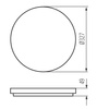 Plafon okrągły biały VARSO LED 24W 2280lm 4000K Kanlux 26445