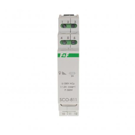 Ściemniacz oświetlenia modułowy 0-350VA 230V F&F SCO-811