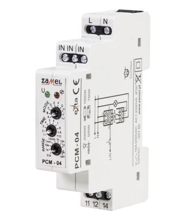 Przekaznik czasowy 230V AC PCM-04 Zamel EXT10000081