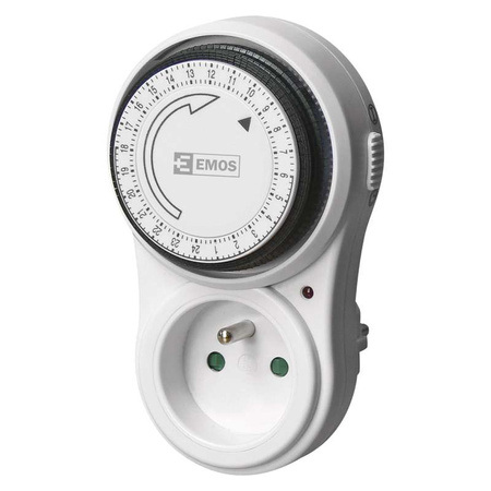Mechaniczny programator czasowy w gniazdko 3200W Emos P5503