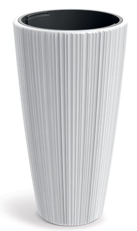 Doniczka biała z wkładen ORO DHOR400-S449