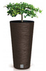 Doniczka z wkłacem kawa Furu Slim Eco Wood DFRH250W-4625W
