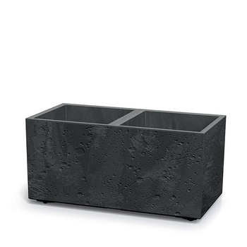 Donica na kółkach czarny beton Sierra Case Beton Effect DSI800E-B411
