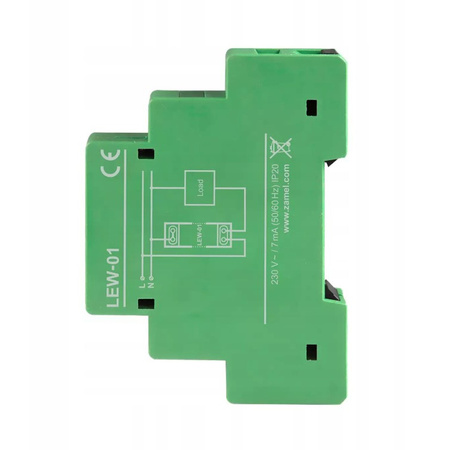 Monitor energii elektrycznej WI-FI 1F 16A LEW-01 Zamel SPL10000038