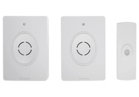 Dzwonek bezprzewodowy biały zdalnie sterowany zasilanie bateryjne 3XAA Plastrol W-99741