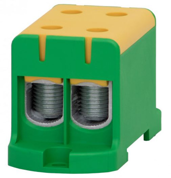 Złączka szynowa 2-torowa 2 x 2 x 95mm2  Al/Cu żółto zielona ZU F-Elektro F2.0299