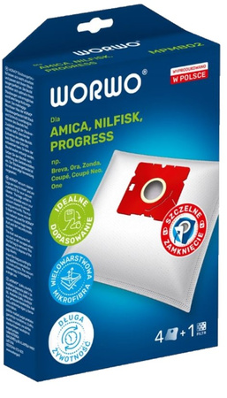 Worki do odkurzacza syntetyczne Worwo MPMB02K 4 szt.