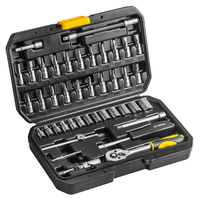 Zestaw kluczy inbusowych i nasadowych 1/4 Topex 38d640 /46 szt./