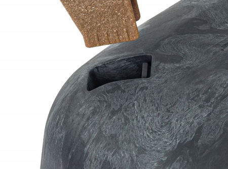 Doniczka antracytowa na nóżkach GRACIA CASE BETON EFFECT DGCL400E-S433