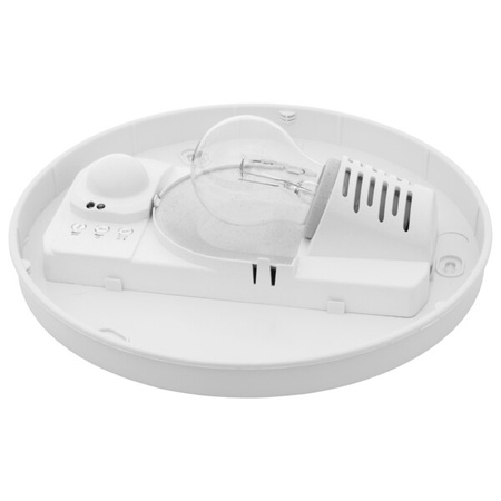 Plafon okrągły biały z czujnikiem ruchu biały PIRES ECO DL-25O 25W E27 IP44 Kanlux 19000