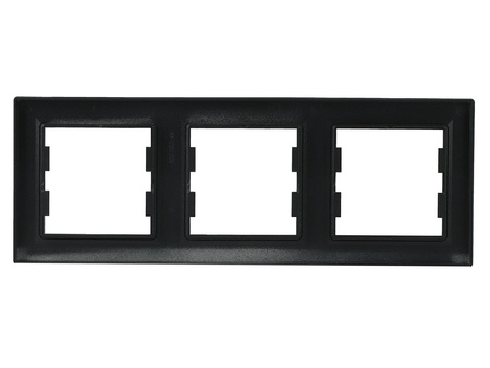 Ramka 3-krotna pozioma antracyt Asfora EPH5800371 Schneider