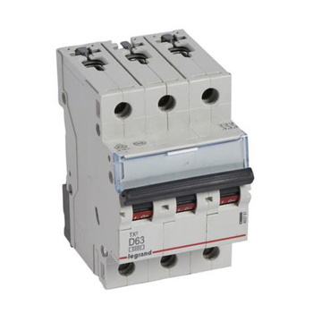 Wyłącznik nadprądowy 3P D 63A TX3 Legrand 403761