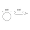 Plafon okrągły biały z czujnikiem ruchu SOLA LED C MVS 16W 1390lm 4000K IP44 03532 Strühm