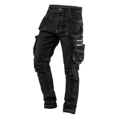 Spodnie robocze 5-kieszeniowe DENIM czarne, rozmiar S NEO 81-233-S
