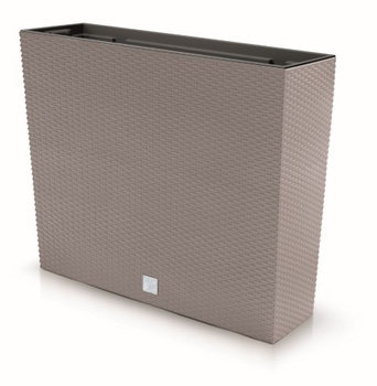 Doniczka z wkładem mocca wzór ratanu RATO CASE DFC600T-S433