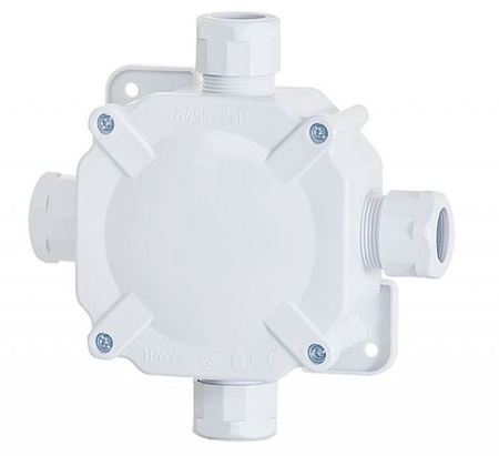 Puszka natynkowa hermetyczna IP67 z zaciskiem szara F11 F-elektro F1.0112