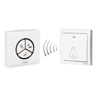 Dzwonek bezprzewodowy biały WAYO sieciowy learning system 25 dźwięków 100m Virone DB-3