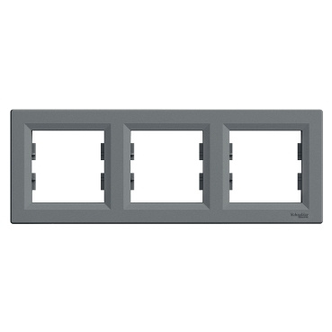 Ramka 3-krotna pozioma stal Asfora EPH5800362 Schneider