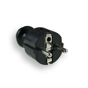 Wtyczka z uziemieniem unischuko czana WT-30-2 Elgotech