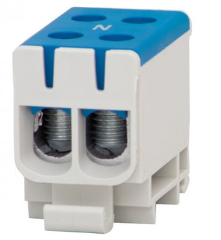 Złączka szynowa 2-torowa 2 x 2 x 50mm2 Al/Cu niebieska ZU F-Elektro F2.0294