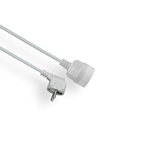 Przedłużacz z uziemieniem 1-gniazdo biały 5m OMY 3x1 Elgotech PS-105