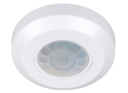 Czujnik ruchu natynkowy biały 200W 360st 8mb PIR ZONA MINI W Kanlux 37364
